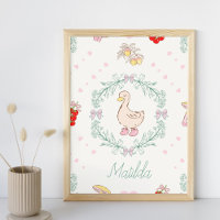 Silly Goose Theme Cute Geese Pink Custom 