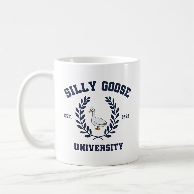 Silly goose university coffee mug (Left)