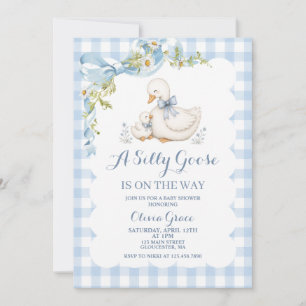 Silly Goose Vintage Daisy Baby Shower Invitation