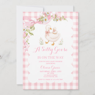 Silly Goose Vintage Daisy Baby Shower Invitation