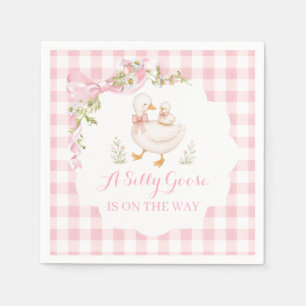 Silly Goose Vintage Daisy Baby Shower Napkin