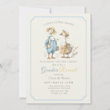 Silly Goose Vintage Gender Reveal Watercolor