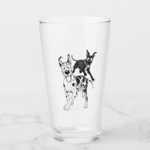Silly Great Danes Glass