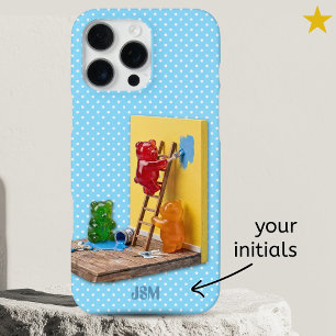 Silly Gummy Bears Painting Custom Name  iPhone 16 Pro Max Case