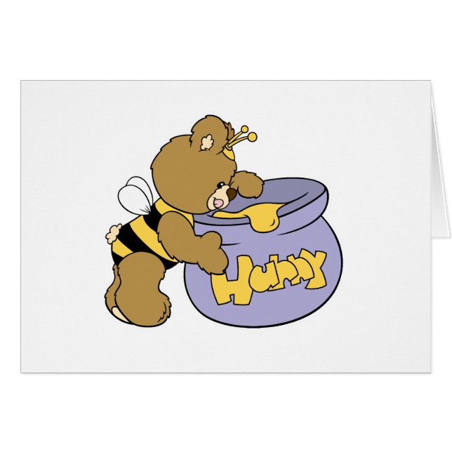Silly Honey Bee Bear (Front Horizontal)