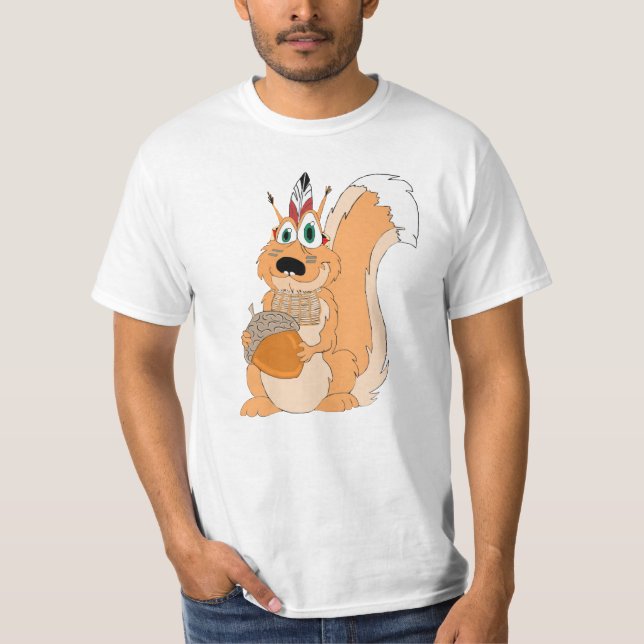 Silly Indian Squirrel T-Shirt (Front)