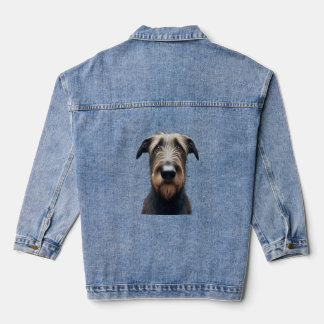 Silly Irish Wolfhound Denim Jacket