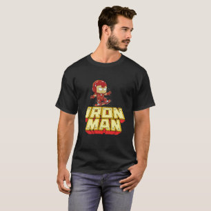 Silly Iron Man Skater - Funny Superhero Skateboard T-Shirt