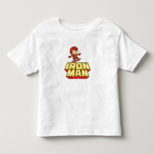 Silly Iron Man Skater - Funny Superhero Skateboard Toddler T-Shirt