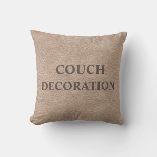 Silly Leather Couch Decoration Cushion