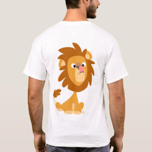 Silly Lion! cartoon  T-shirt (back)