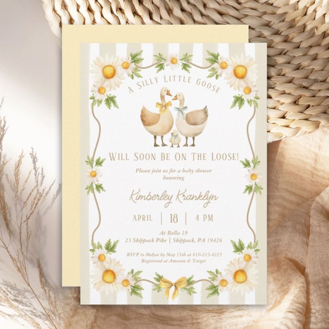 Silly Little Goose Yellow Daisy Baby Shower Invitation (https://www.zazzle.com/pd/editcollection?id=119693010462727007&sr=250956142409031984)