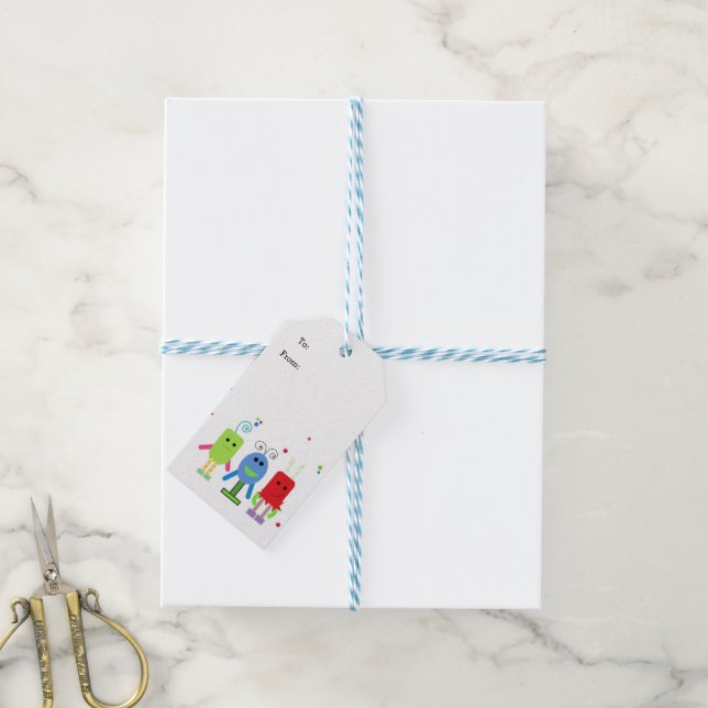 Silly Little Monsters Gift Tags (With Twine)
