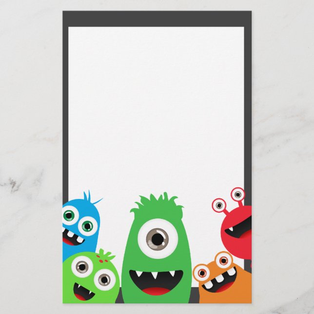 Silly Little Monsters Stationery (Front)