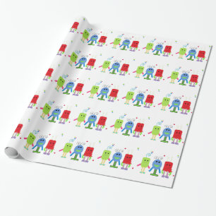 Silly Little Monsters Wrapping Paper