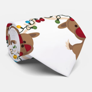 SILLY LITTLE REINDEER CHRISTMAS TIE