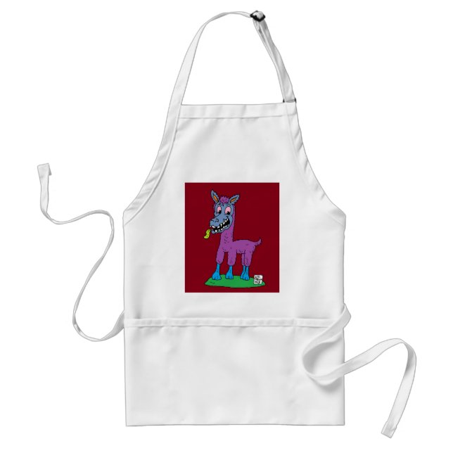Silly llama Monster Standard Apron (Front)