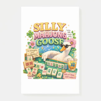 Silly Mahjong Goose Cute Bird Post-it Notes