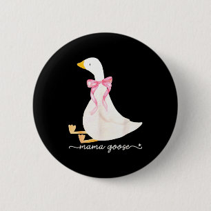 Silly Mama Goose Daddy Goose Matching Goose Family 6 Cm Round Badge