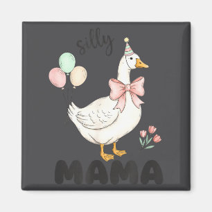 Silly Mama Goose Mom Birthday Party Family Matchin Magnet