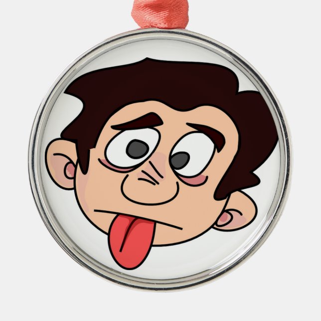 SILLY MAN METAL TREE DECORATION (Front)