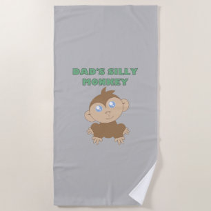 Silly Monkey - Beach Towel