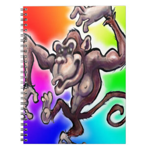 Silly Monkey Spiral Notebook