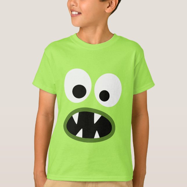 Silly Monster Face for Halloween T-Shirt (Front)