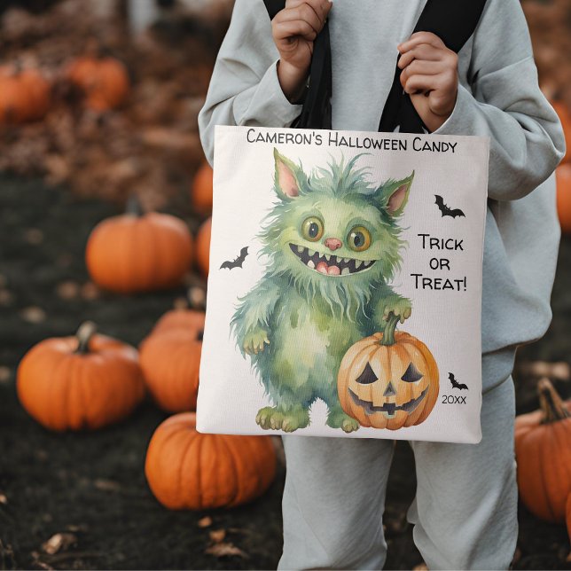 Silly Monster Halloween Candy Tote Bag (Creator Uploaded)