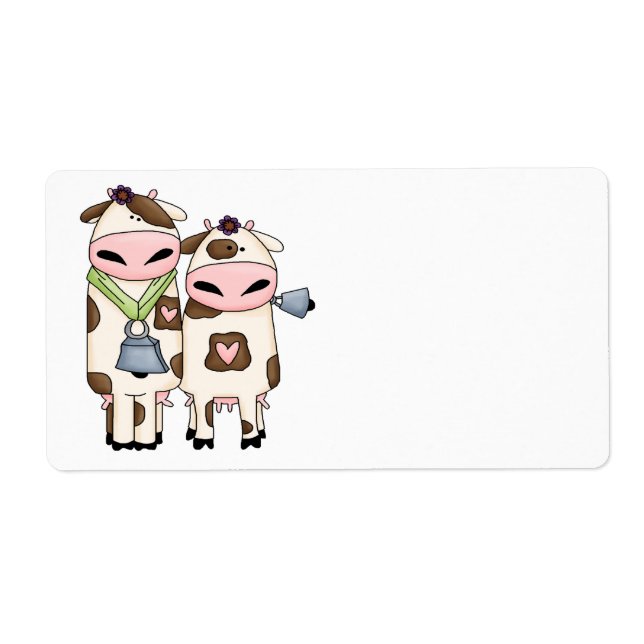 silly moo cow couple cartoon (Front)