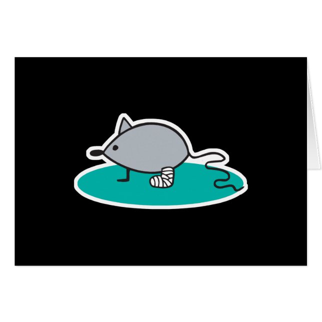 silly mouse with broken leg (Front Horizontal)