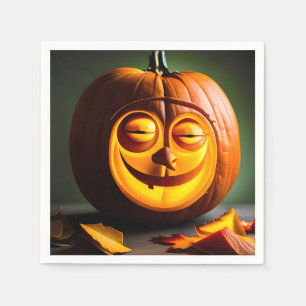 Silly Mr. Pumpkin Head Napkin