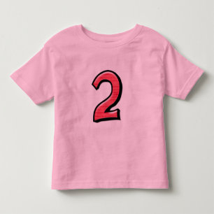 Silly Number 2 red Kids T-shirt