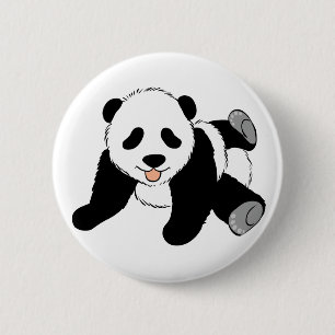 Silly Panda 6 Cm Round Badge