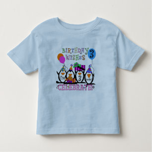 Silly Penguins 3rd Birthday Tshirts and Gifts