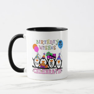 Silly Penguins 4th Birthday T-shirts and Gifts Mug