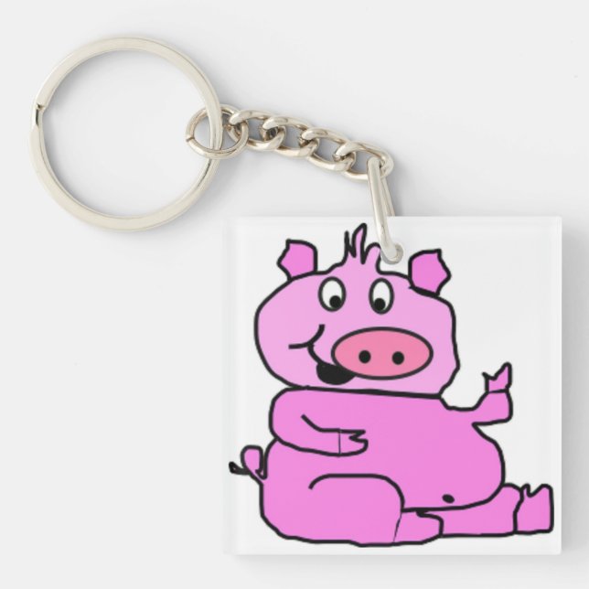 SILLY PIGGY KEY RING (Front)