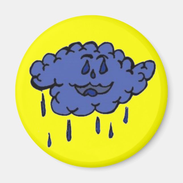 Silly Rain cloud Magnet (Front)