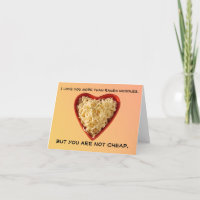 Silly ramen noodles love card