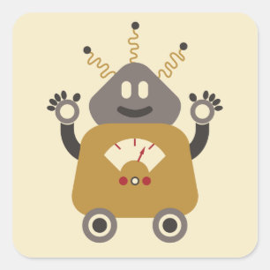 Silly Robot Sticker