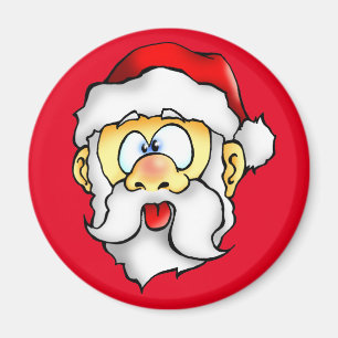 Silly Santa taking a Selfie Magnet
