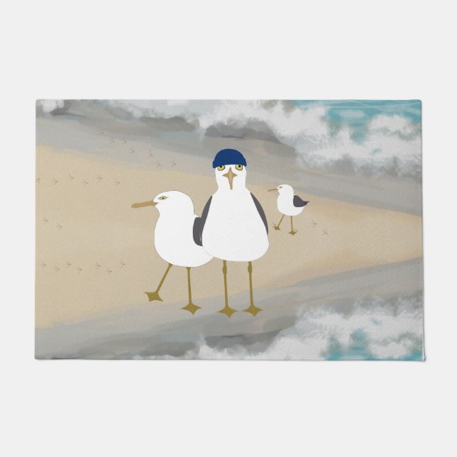 Silly Seagulls Doormat (Front)