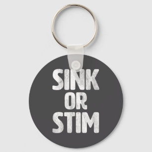 Silly Sink Stim Neurodivergent Normalize Autism St Key Ring