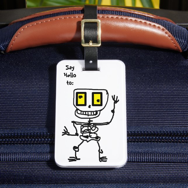 Silly Skully   Luggage Tag (Front Insitu 2)