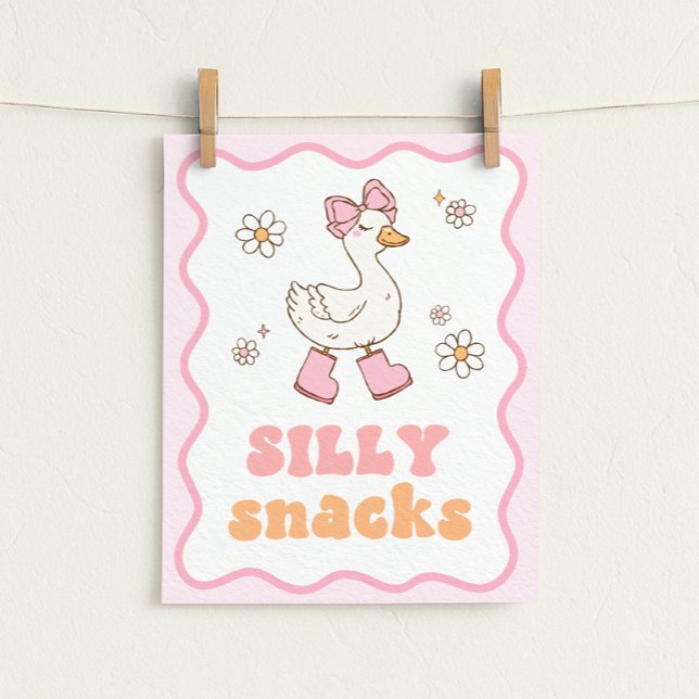 Silly Snacks Goose Table Sign (Creator Uploaded)