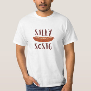 Silly Sosig Sausage design t shirt