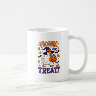 Silly Spooky Goose Witch Halloween Pumpkin Coffee Mug