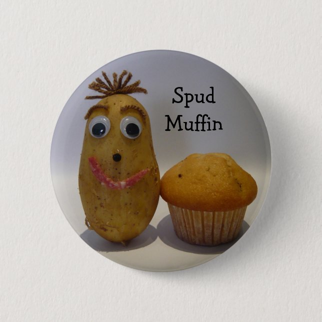 Silly Spud Muffin Button (Front)