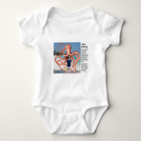 Silly Stories: Man-eating Octopus Baby Bodysuit