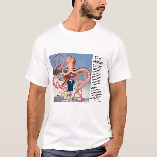 Silly Stories: Man-eating Octopus T-Shirt (Front)